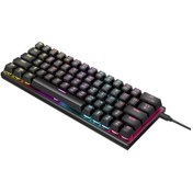 Resim Yunboo Rgb Aydınlatmalı 63 Tuşlu Mekanik Oyun Klavyesi - Usb Kablolu, Yeşil/kırmızı Aksanlı 