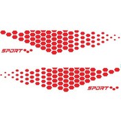 Resim 2 Adet Evrensel Vücut Sticker Araba Kapı Çıkartmaları K20576r 