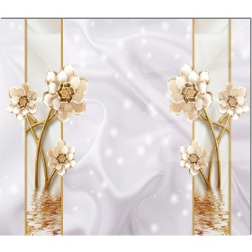 Resim Olinpa Cam Ocak Arkası Koruyucu | Çiçek 