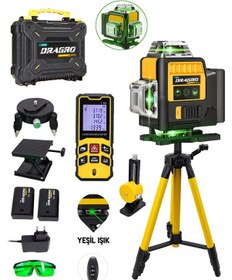 Resim Dragro Drg-lazer Metre-16köşe-tripotlu-hizalama-sarı 