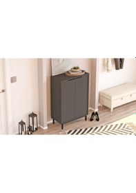 Resim Summy Ayakkabılık Metal Ayaklı 5 Raflı Antrasit Sum1-an Antrasit 