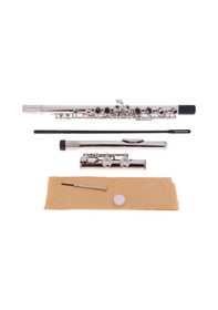 Resim Bonson Gümüş Özel Işlemeli Yan Flüt Seti 