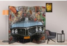 Resim Araba Temalı Özel Tasarım Paravan Room Divider PRV1198, 180 x 180 