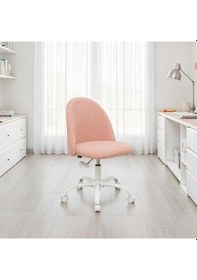 Resim Curve Çalışma Sandalyesi - Pembe 61x58,5x81,5-91 Cm Pembe 