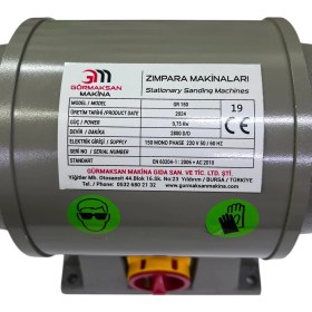 Resim Gürmaksan Zımpara Taş Motoru MONOFAZE-150 mm 