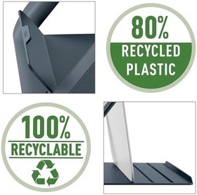 Resim Leitz yüksekliği ayarlanabilir dizüstü bilgisayar standı, 4 yükseklikte, 13 inç - 15 inç dizüstü bilgisayarlar için, çalışma masası için kompakt dizüstü bilgisayar yükseltmesi, Ergo Cosy serisi, gri 