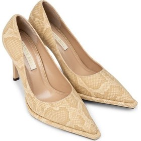 Resim Deery Kadın Bej Piton Desenli Stiletto Topuklu Ayakkabı - K1251zbejc01 Bej 