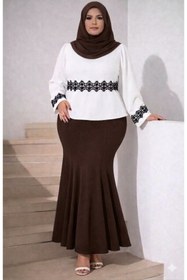 Resim CNG MODA Büyük Beden Toparlayıcı Tesettür Balık Etek 