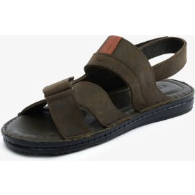 Resim Greyder Erkek Haki Hakiki Deri Sandalet 6Y1FS67856 