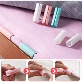 Resim Ozcmax 12 Adet Yorgan Kılıfı Ve Çarşaf Sabitleyici Kaydırmaz Nevresim Örtü Klipsleri 