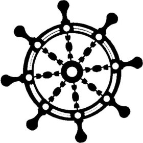 Resim Gemi Dümeni (Oto-Motor-Laptop-Duvar-Dekor) 10 x 10 cm 