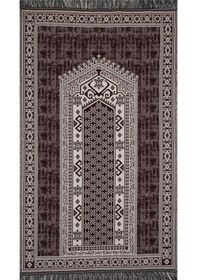 Resim My Evilla Seccade Hafif Katlanabilir Yıkanabilir Namazlık Şık Motifli Çeyizlik Ve Hediyelik Bordo 3 Bordo 