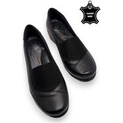 Resim Hakiki Deri Tam Ortopedik Iç Tabanlı Siyah Anne Ayakkabısı Siyah 