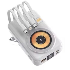 Resim ÇELİKWORK PW-122 10000mAh Powerbank | 15W Kablosuz, 22.5W Kablolu, LCD Ekran, Mikro & Type-C Giriş 