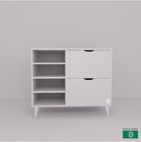 Resim Şifonyer Raflı Ve Çekmeceli Çok Amaçlı Dolap Geniş Depolama Alanı 