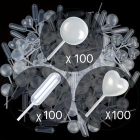 Resim 100 adet Şeffaf Plastik Damla, Kalp ve Yuvarlak Sıkma Şişeleri - Çikolata, Cupcake, Pipet için İdeal | 0.14oz, 1.35oz Reçine Karıştırma Kupaları Sanat Epoksi Dökümü, Epoksi Reçine Döküm Araçları | Şeffaf Plastik Şişeler | Dayanıklı Plastik 