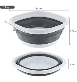 Resim Katlanır Badya Akordiyon Leğen 5 Litre 