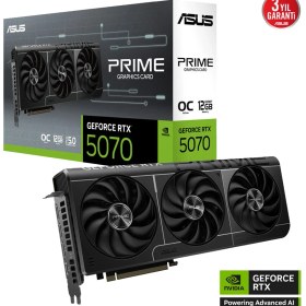 Resim Verto Asus PRIME-RTX5070-O12G, 12GB, 192BIT, Gddr7, 1xhdmı, 3xdp Gamıng Ekran Kartı 