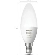 Resim Nisar Store Hue 5.3W Renkli Akıllı B39 E14 LED Ampul, Bluetooth Özellikli 