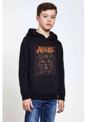 Resim Asking Alexandria Baskılı Unisex Çocuk Kapüşonlu Siyah Sweatshirt (528740988) 