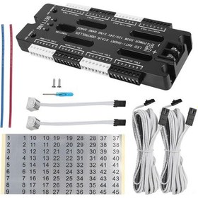Resim Geeroyoo Merdiven Işıklı Kontrolörü: Esnek Led Bandı, Hareket Sensörlü, 32 Kanal Aydınlatma, Dc 12v-24v, Gömülü Tip Siyah 
