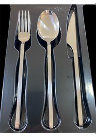 Resim Aslan Paris 72 Parça 4 Mm Çatal Kaşık Bıçak Takımı Çelik 