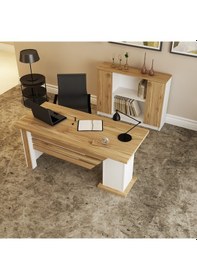 Resim KALENDER DEKOR OPHİRA-1-4 OFİS BÜRO MASASI TAKIMI OPH02 