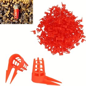 Resim 30 Adet Dayanıklı Plastik Kraliçe Arı Kafesleri Koruyucu Kapaklarla - Hafif, Güvenli ve Kullanımı Kolay Arıcılık Araçları 