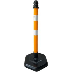 Resim İleri Trafik Dubalı Sarı Uyarı Dikmesi, 2 Reflektifli - 100 x 6 cm 