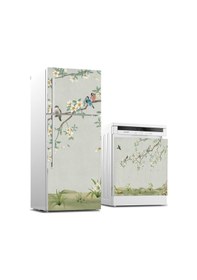 Resim Buzdolabı ve Bulaşık Makinası Beyaz Eşya Sticker Kaplama 3D Ağaç 