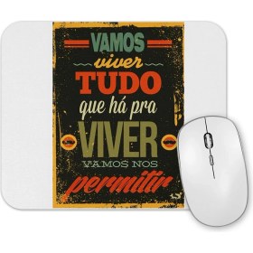 Resim Baskı Dükkanı Vamos Viver Tudo Mouse Pad 