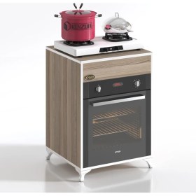 Resim Kenzlife ankastre modülü kabini lantanyum crd fırın ocak dolabı sabit tabla ayaklı 