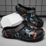 Resim Erkek Trendy Clogs Bahar ve Yaz 2025 için, Benzersiz Tasarım, Kaymaz, Nefes Alabilen Plaj Ayakkabıları, Çok Yönlü ve Şık. 