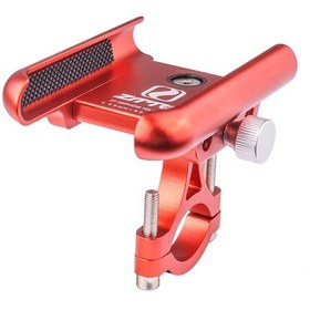 Resim Teltree 360 Dönebilen Cnc Alüminyum Motosiklet Telefon Tutucu - Kaymaz Pedli, Kırmızı Kırmızı 