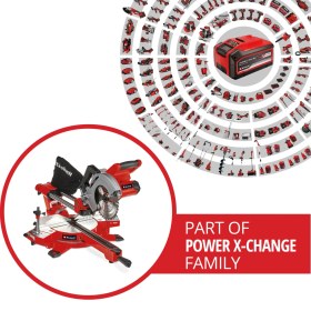 Resim Einhell TE-SM 36/210 Li Akülü Pistonlu Gönye Kesme (36V, 3.800 rpm, bıçak Ø210 x ø30 mm, lazer görüş, akü ve şarj cihazı dahil değildir) - 4300880 