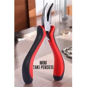 Resim Hsnet Profesyonel Mini Eğri Kargaburun Takı Pensesi - F765K499-U48765 