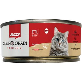 Resim Jazzy Kedi Maması Etli 90 Gr 