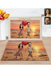 Resim Bk Gift Kişiye Özel Sevgili Karikatürlü 1000 Parça Profesyonel Puzzle-16, 1000 Puzzle, Sevgililer Günü Hediyesi, Sevgiliye Hediye Kobitmeyencom36186 B 