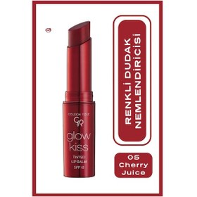Resim Golden Rose Glow Kiss Tinted Lip Balm Renkli Dudak Nemlendirici No: 05 Cherry Juice 