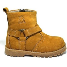 Resim Chiron Hakiki Deri Fermuarlı Kürklü Unisex Bebek Bot Çok Renkli 