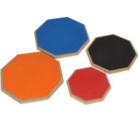 Resim HBK G6008 Davul Çalışma Pedi (8 İnç) | Doğal Kauçuk Yüzey ile Gerçekçi Baget Sekmesi Sessiz Egzersiz İçin İdeal Kompakt Boyut 