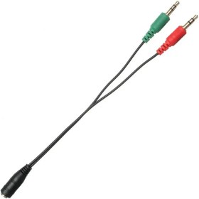 Resim Syrox C119 3.5 mm Kulaklık ve Mikrofon Ayırıcı Kablo 