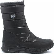 Resim Khıones Kadın Siyah Kar Botu Önden Fermuarlı 