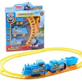 Resim Oyuncak Thomas Tren Seti Raylı Vagonlu Pilli Thomas Tren 