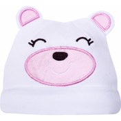 Resim Sevi Bebe Unisex Bebekl Pembe Ayıcıklı Şapka 