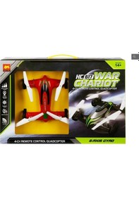 Resim Uzaktan Kumandalı Şarjlı Kırmızı Araba / Quadcopter 