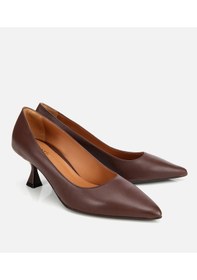Resim Hotiç Kadın Deri Kahverengi Esnek Tabanlı İnce Topuklu Stiletto 01ayh312480a480 01ayh312480a480 Kahverengi 