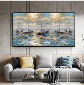 Resim Yağlı Boya Tablo %100 El Yapımı Home In Joy 114Cmx70Cm 