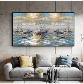 Resim Yağlı Boya Tablo %100 El Yapımı Home In Joy 114Cmx70Cm 