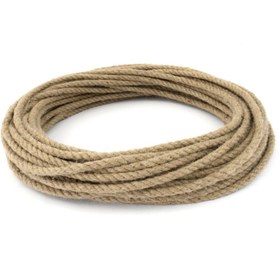 Resim Ars 6 mm 120 metre Jüt Halat Kendir Urgan - Dekoratif Halat 